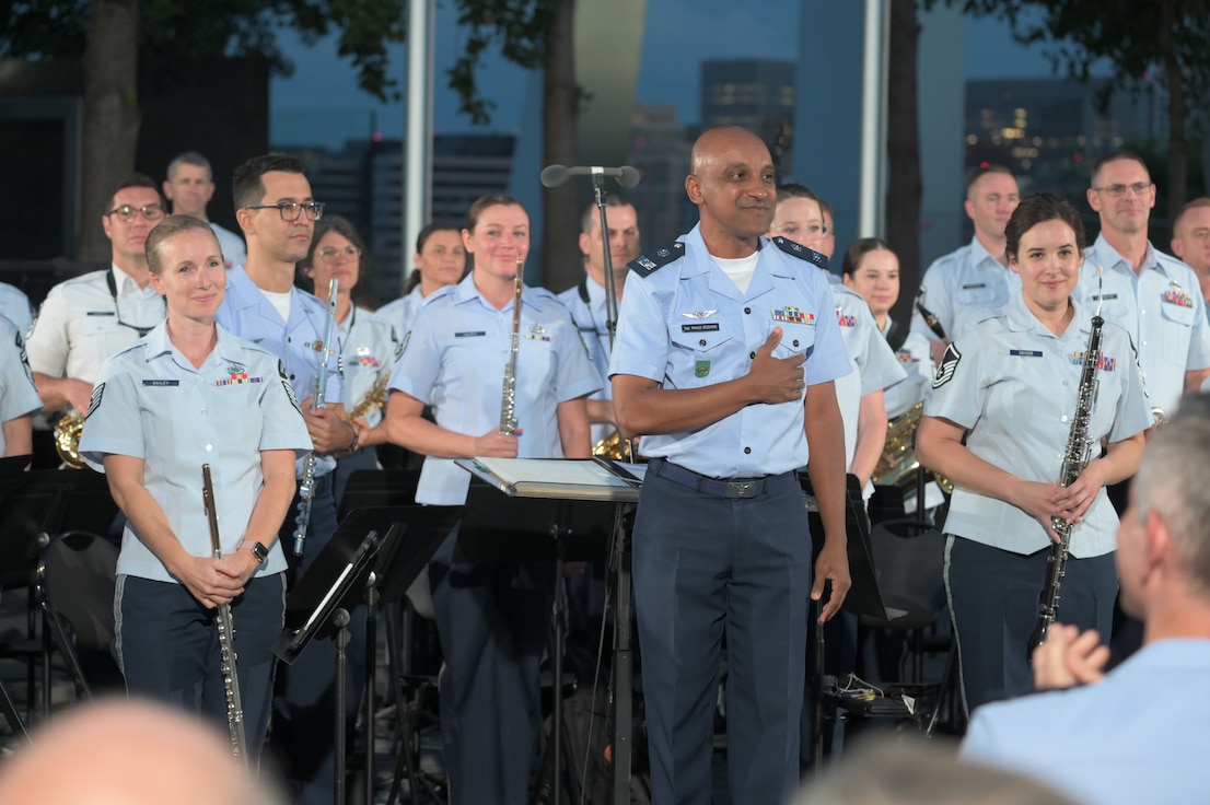 band performs with band