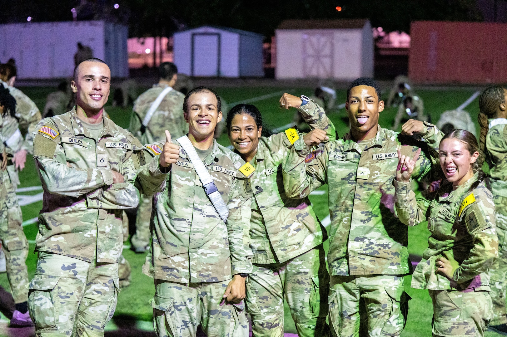 A Co. 188th Medical Battalion morning pt