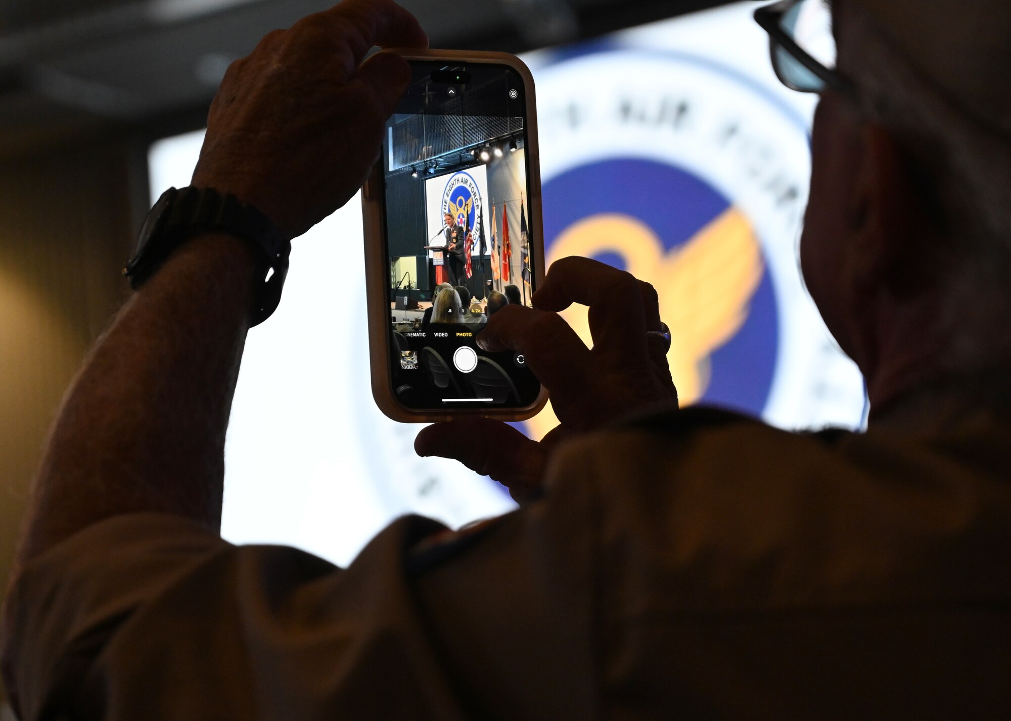 Image of a picture being taken on a cell phone