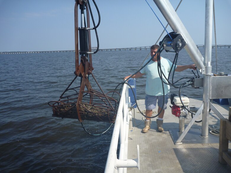 Two project areas, each containing a 50-acre reef site, were identified near Bay St. Louis and Pascagoula, Miss. These sites contain eight 1-acre experimental plots, which are now complete with base reefs consisting of limestone substrate.