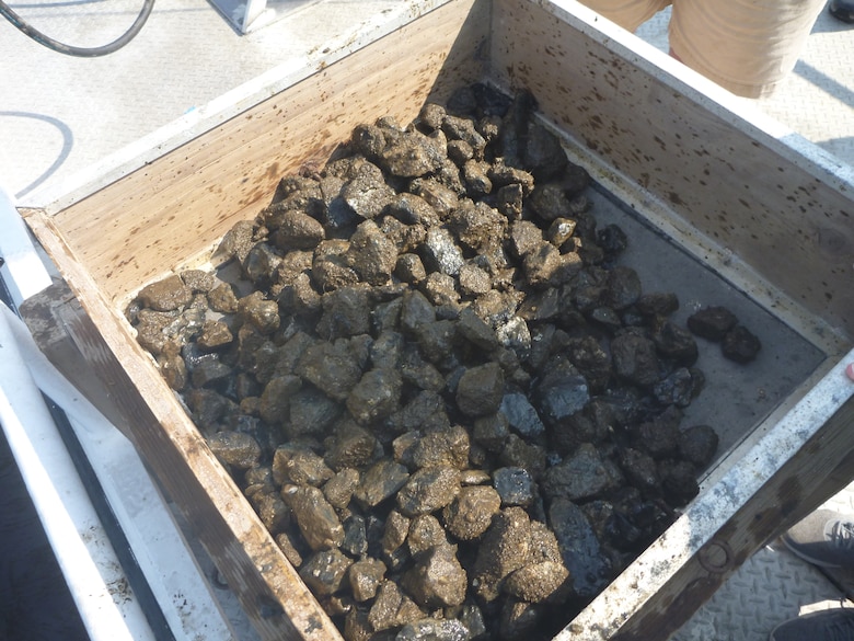 Two project areas, each containing a 50-acre reef site, were identified near Bay St. Louis and Pascagoula, Miss. These sites contain eight 1-acre experimental plots, which are now complete with base reefs consisting of limestone substrate.