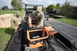 Members of the 123rd Airlift Wing’s Fatality Search and Recovery Team prepare equipment for deployment form the Kentucky Air National Guard Base in Louisville, Ky., Sept. 30, 2024, in response to massive flooding across North Carolina following Hurricane Helene. The 11-Airman team left Louisville Oct. 1 and will operate from Hickory, N.C, where they will assist coroners and other local officials in the recovery of flood casualties. (U.S. Air National Guard photo by Phil Speck)