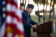 Brig. Gen Amrhein addresses crowd.