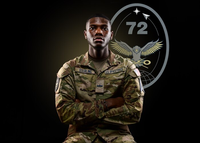 Spc. 3 Demicheal Sterling poses for a photo.