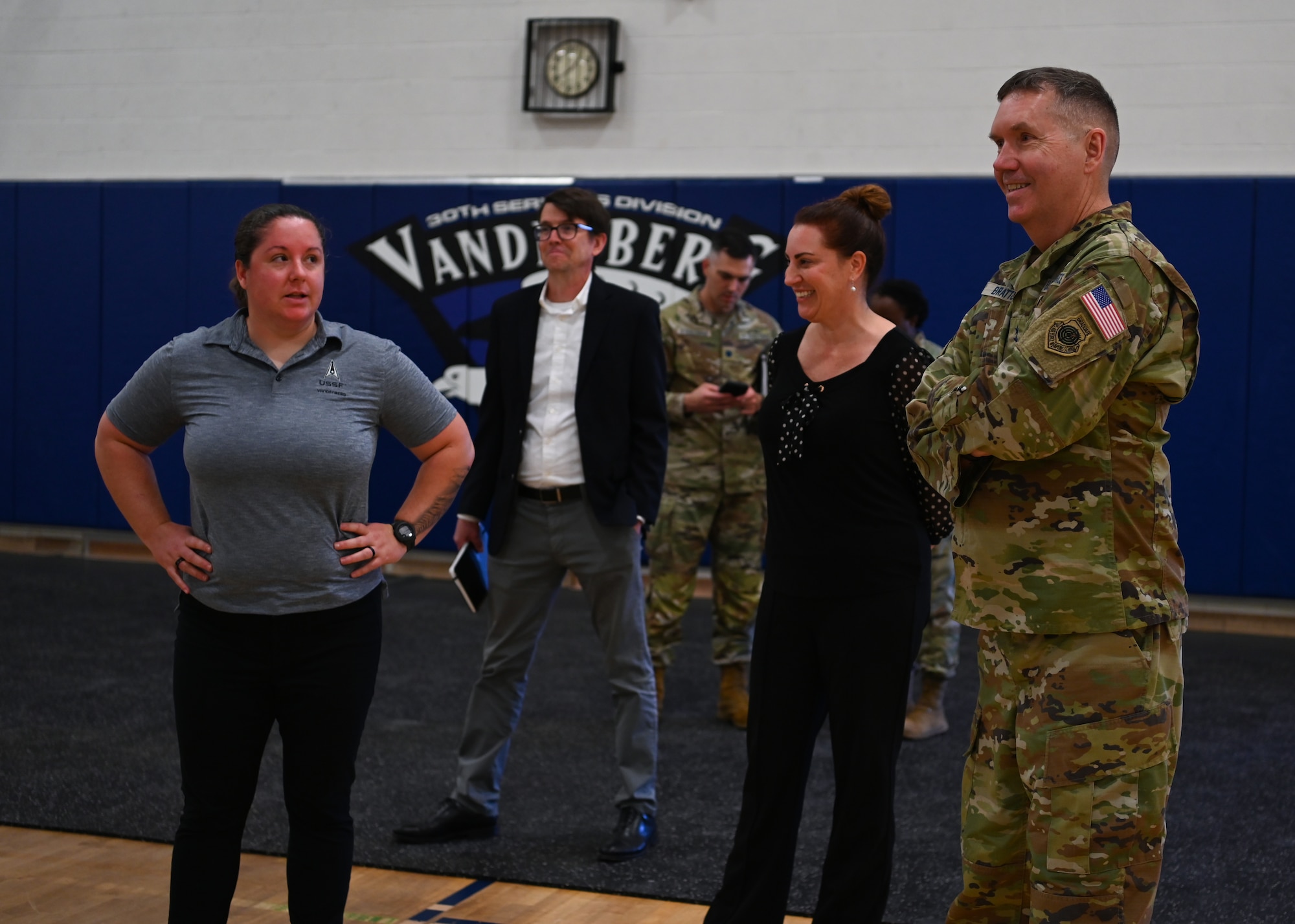 lt. gen. bratton visited vsfb and talks to vsfb members about new quality of life updates