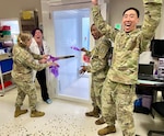 Winn Army Community Hospital director and commander Col. Margaret Berryman and inpatient pharmacist Adrian Bell cut the ribbon Oct. 2 on the new clean room while Col. Felisia Hibbler, deputy commander of nursing, and Maj. Jason Cha, pharmacy chief, celebrate.

A project eight years in the making, the hospital’s inpatient pharmacy clean room ensures the safe preparation of sterile medicines, including intravenous drugs, for inpatient use.