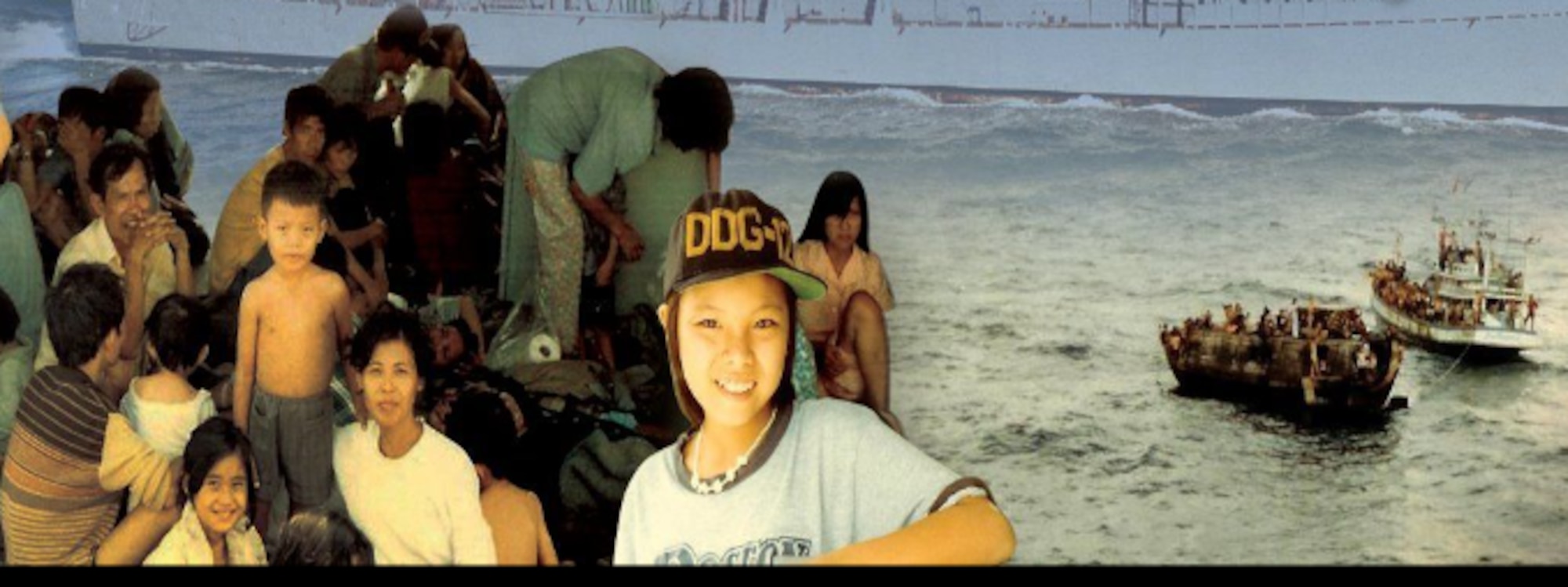 A courtesy photo of a family on a boat.