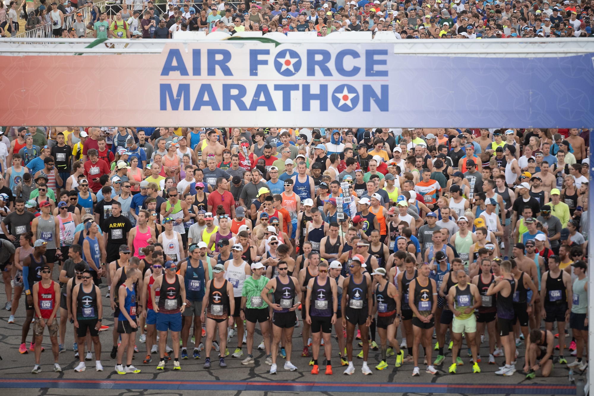 group photo of Air Force Marathon