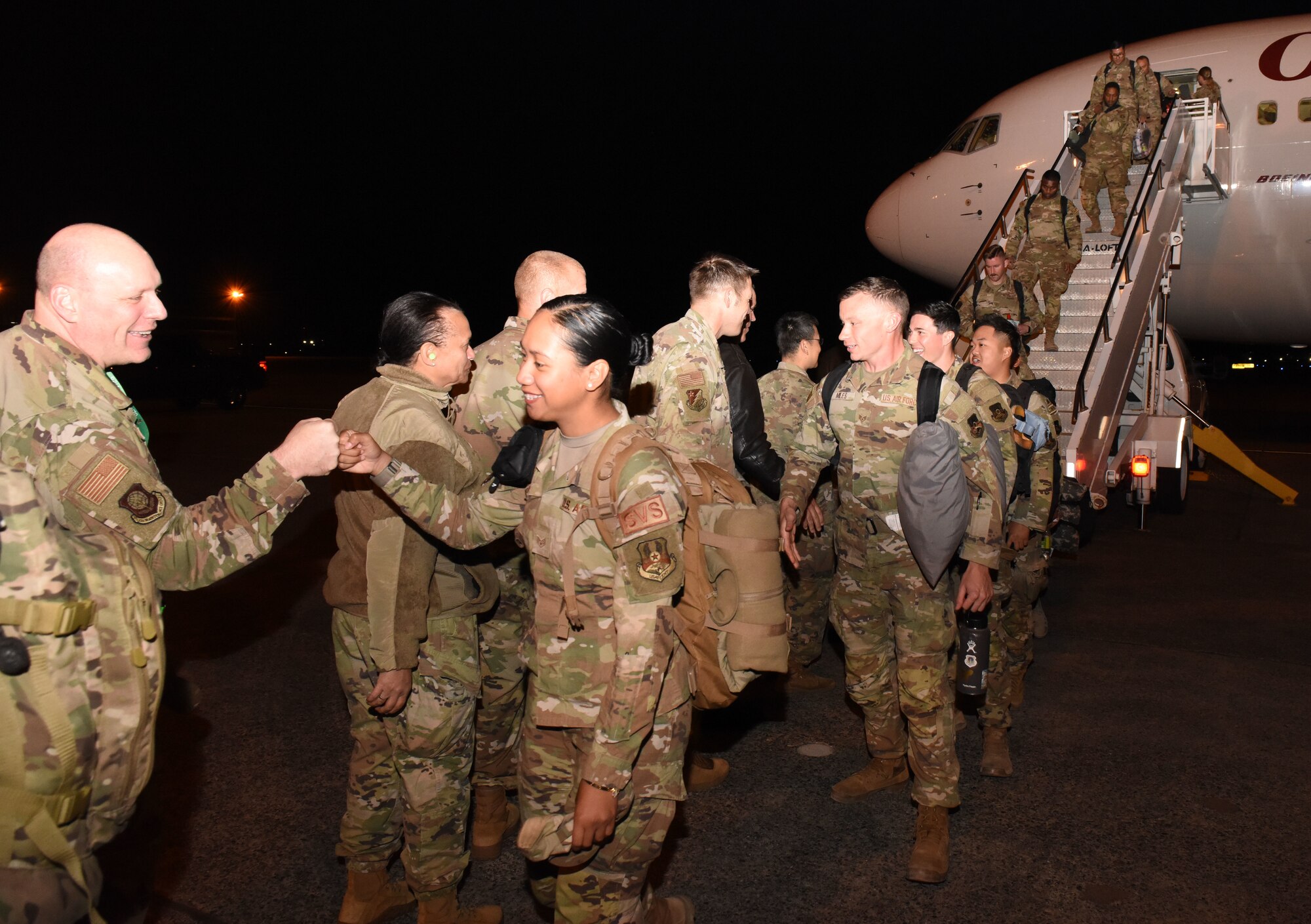 Members assigned to the 62d Airlift Wing and 627th Air Base Group returned Oct. 4, 2024, to Joint Base Lewis-McChord, Washington, from a deployment to Ali Al Salem Air Base, Kuwait.