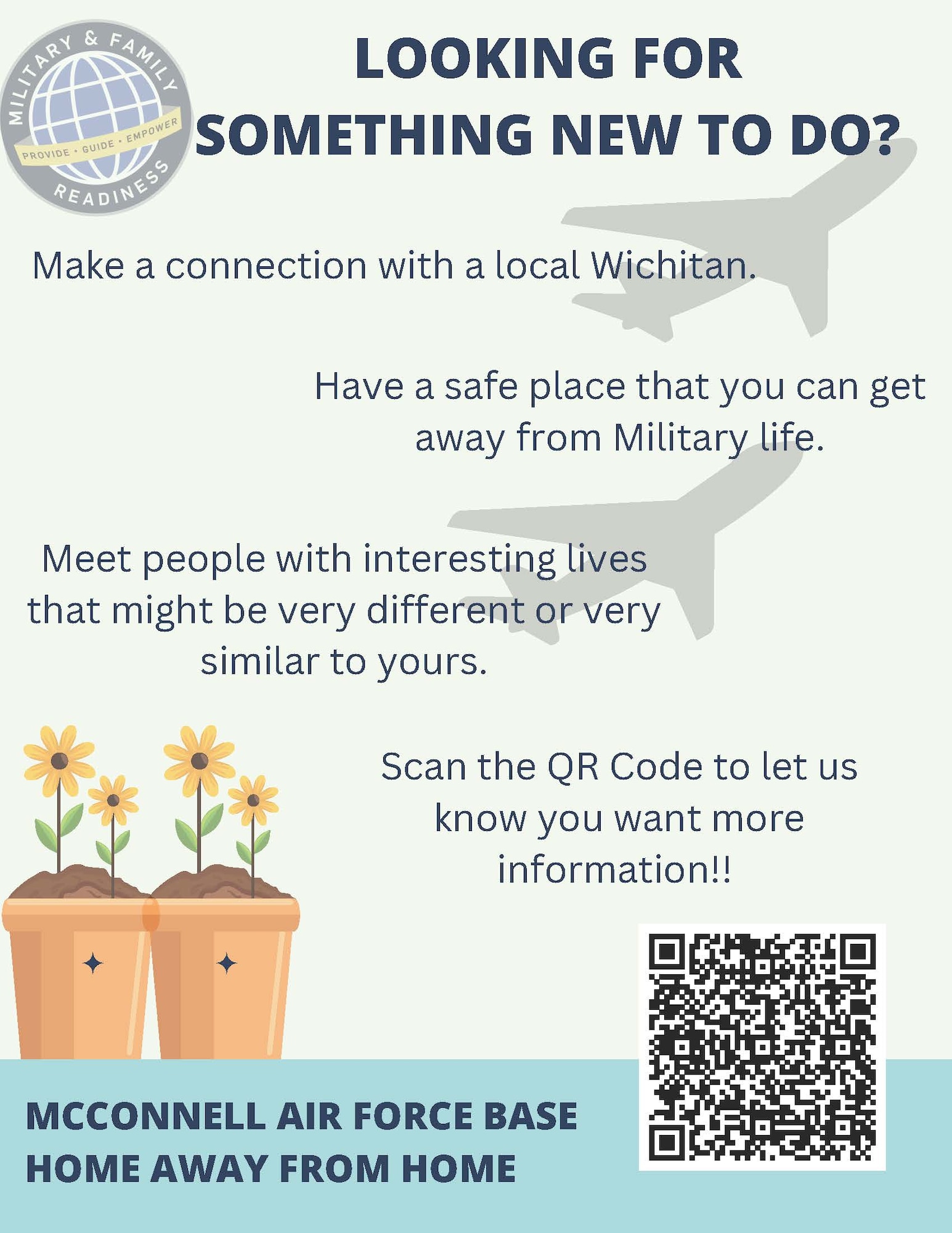 A graphic describing the Home Away From Home program at McConnell Air Force Base, Kansas. (Courtesy Graphic)
