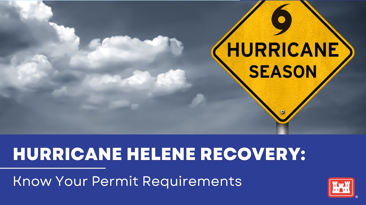 Graphic for Hurricane Helene Recovery Permit Requirements