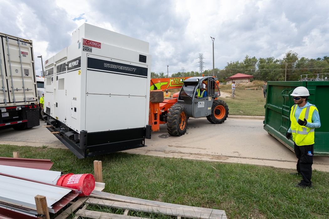 The U.S. Army Corps of Engineers Temporary Emergency Power team completed the first installations of generators across western North Carolina yesterday to assist communities with critical power needs.