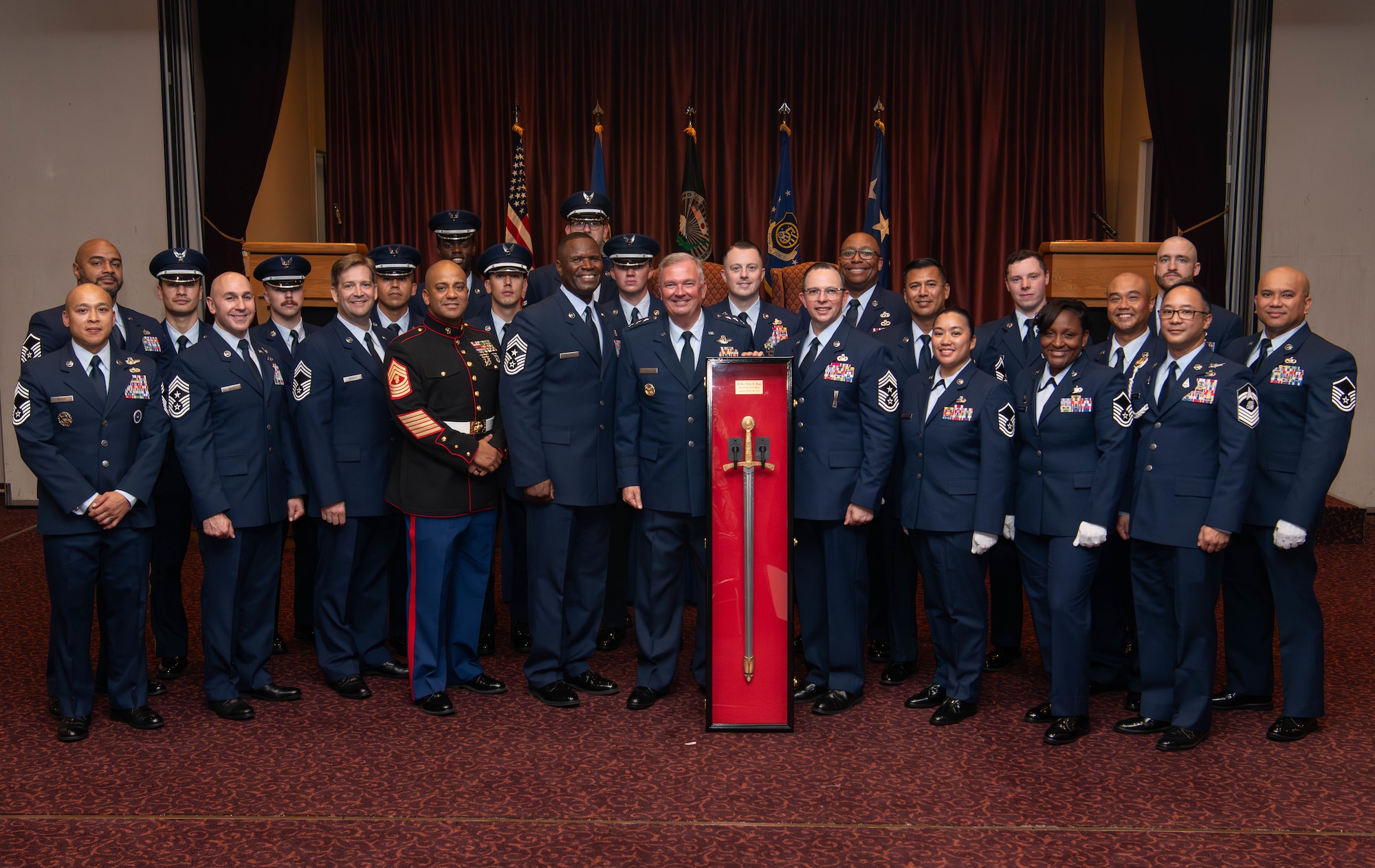 Rupp’s induction to the Order of the Sword marks only the 17th time in history that the men and women of the Pacific Air Forces have bestowed this honor.