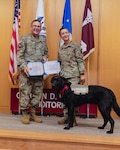 BAMC holds special promotion ceremony for three four-legged service members