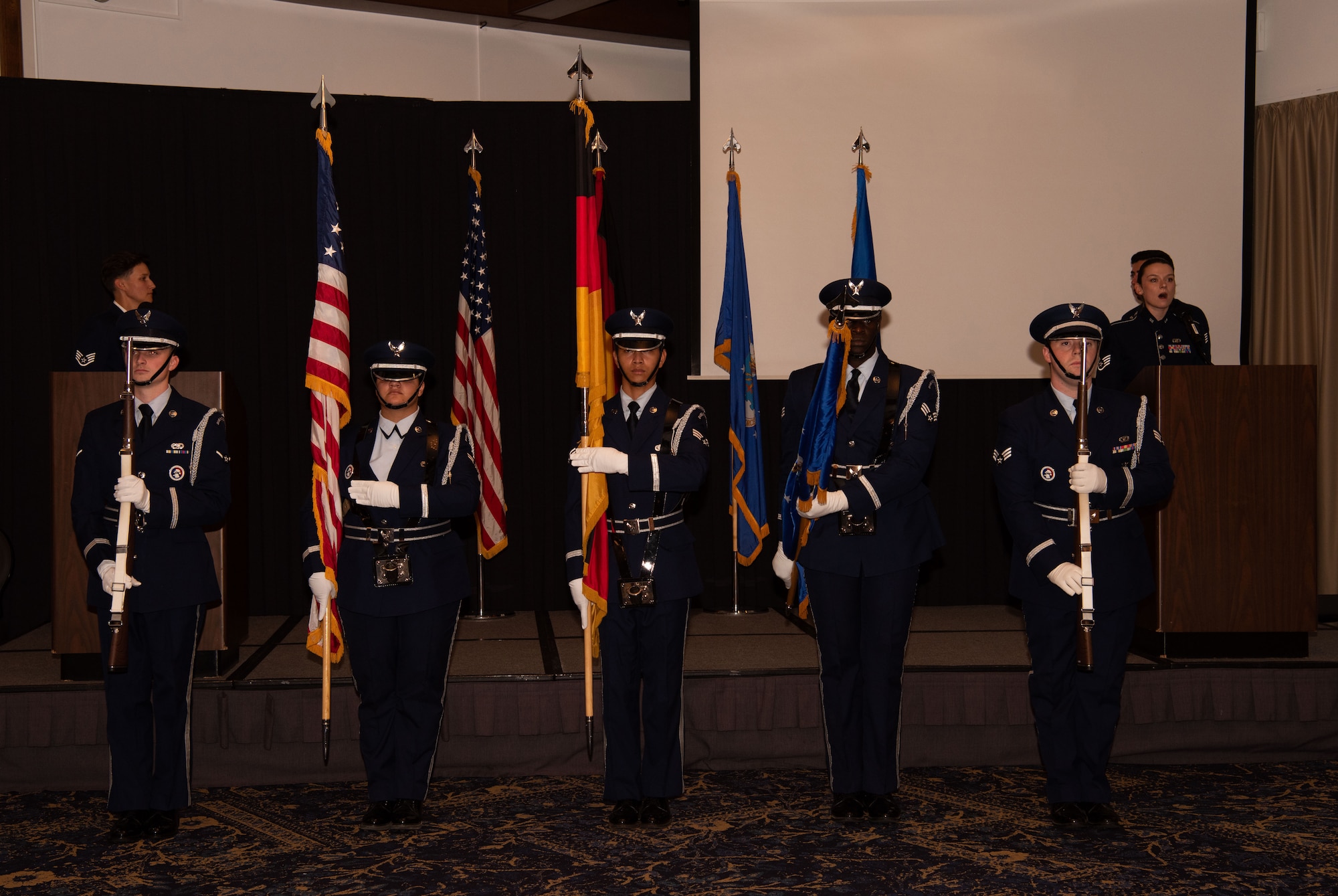 Ramstein Base Honor Guard performs Colors