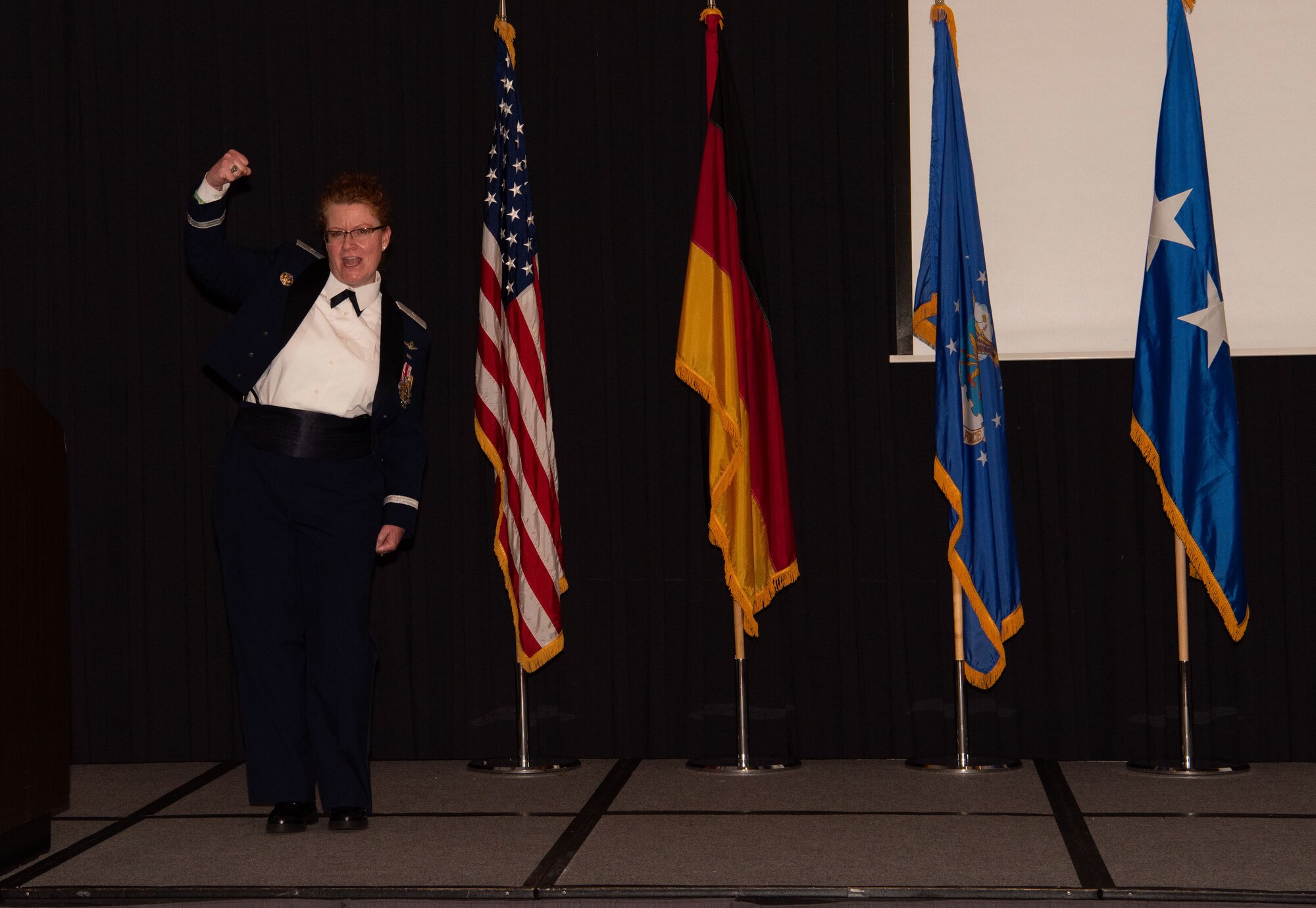 Brig Gen Williams singing the Air Force Song