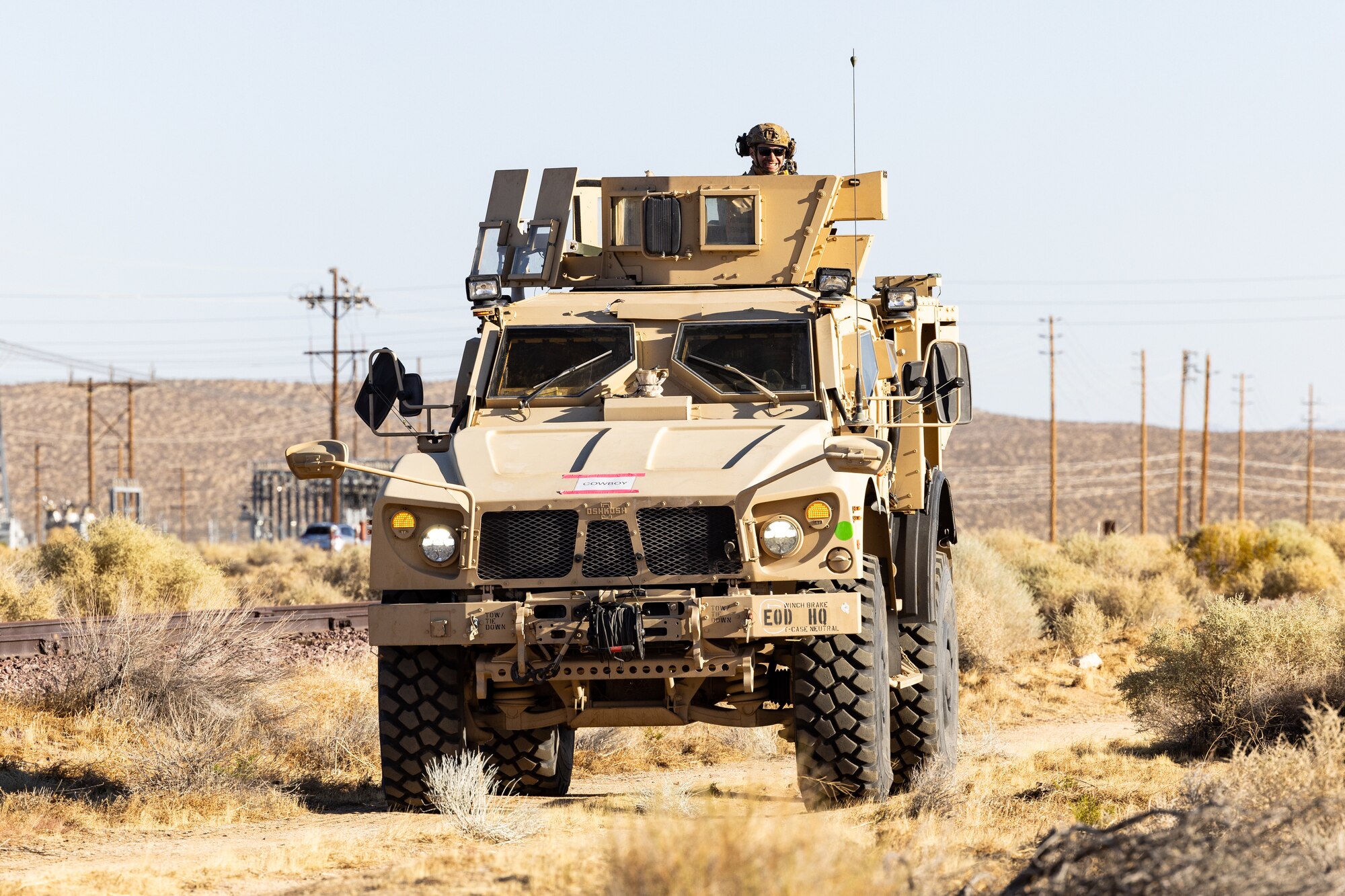 Explosive Ordnance Teams from multiple branches and bases converged on Edwards Air Force Base, California, for Field Training Exercise Obsidian Dragon, Sept. 8-13. (Air Force photo by Madeline Guadarrama)