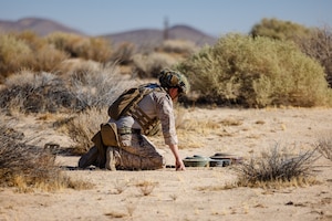 Explosive Ordnance Teams from multiple branches and bases converged on Edwards Air Force Base, California, for Field Training Exercise Obsidian Dragon, Sept. 8-13. (Air Force photo by Lindsey Iniguez)