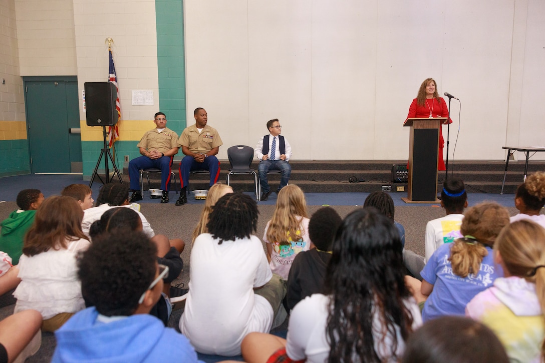 CLB-22 Participates in an Adopt-A-School Event