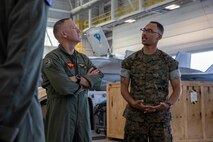 2nd MAW commanding general awards VMFAT-501 Marine