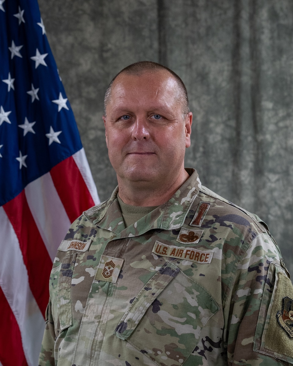 Chief Master Sergeant Dan Johnson serves as the Command Chief, 332d Air Expeditionary Wing in Southwest Asia. (U.S Air Force photo)