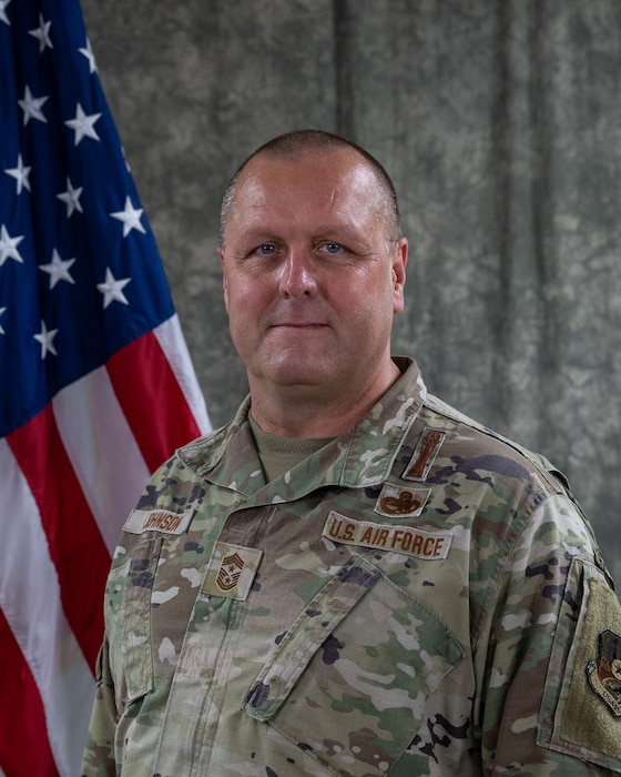 Chief Master Sergeant Dan Johnson serves as the Command Chief, 332d Air Expeditionary Wing in Southwest Asia. (U.S Air Force photo)