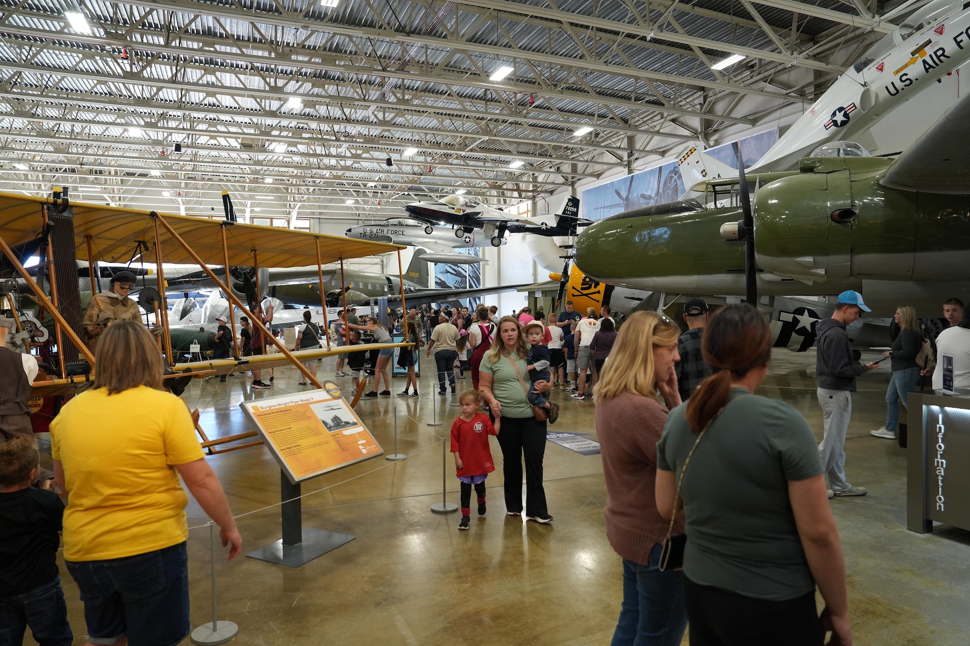 More than 9,000 people attended Open Aircraft Day Sept. 21 at the Hill Aerospace Museum. The event showcased 16 museum’s aircraft, including the newly acquired F-22 and F-117, which had open displays allowing for attendees to view inside the cockpits. In addition to viewing aircraft, guests heard from speakers Joe Chew, former F-22 crew chief, and Lt. Col Philip “Stonewall” Johnson, commander of the 514 Flight Test Squadron.