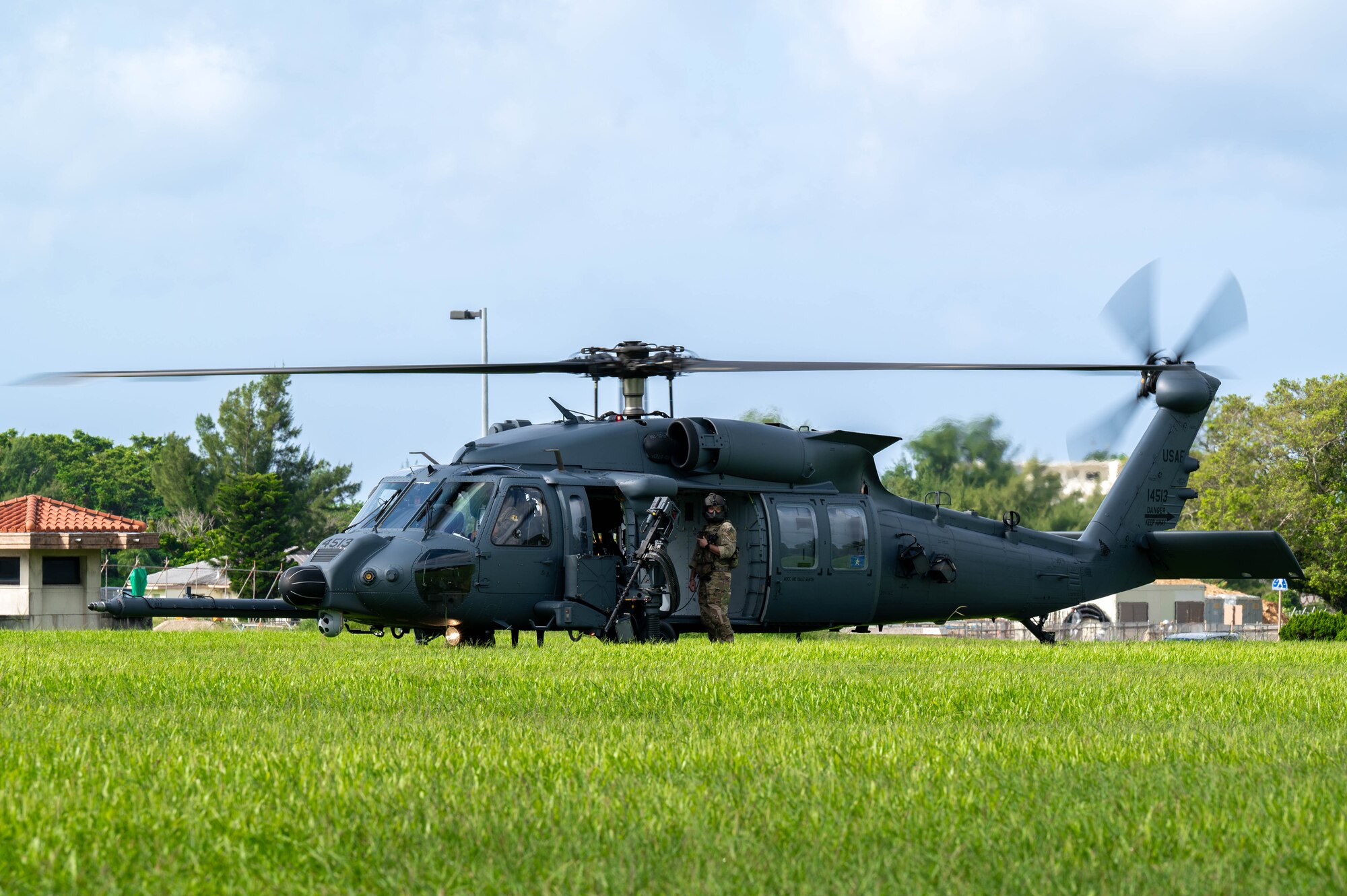 A parked HH-60W Jolly Green II