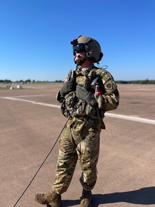 An Oklahoma Army National Guard member prepares a CH-47 Chinook for take off at the OKARNG Aviation Support Facility in Lexington, Oklahoma on Oct. 6 before deploying to South Carolina in support of Hurricane Helene relief efforts.

At the direction of the Oklahoma Department of Emergency Management and with approval from Governor Kevin Stitt, the Oklahoma National Guard is supporting Hurricane Helene relief efforts in South Carolina. 

The North Carolina Department of Emergency Management submitted, through the Emergency Management Assistance Compact (EMAC), a request to Oklahoma for one CH-47 Chinook helicopter with hoist equipment and aircrew to support Task Force South in Greensville, South Carolina.  (Oklahoma National Guard photo by Staff Sgt. Ivan Diaz)