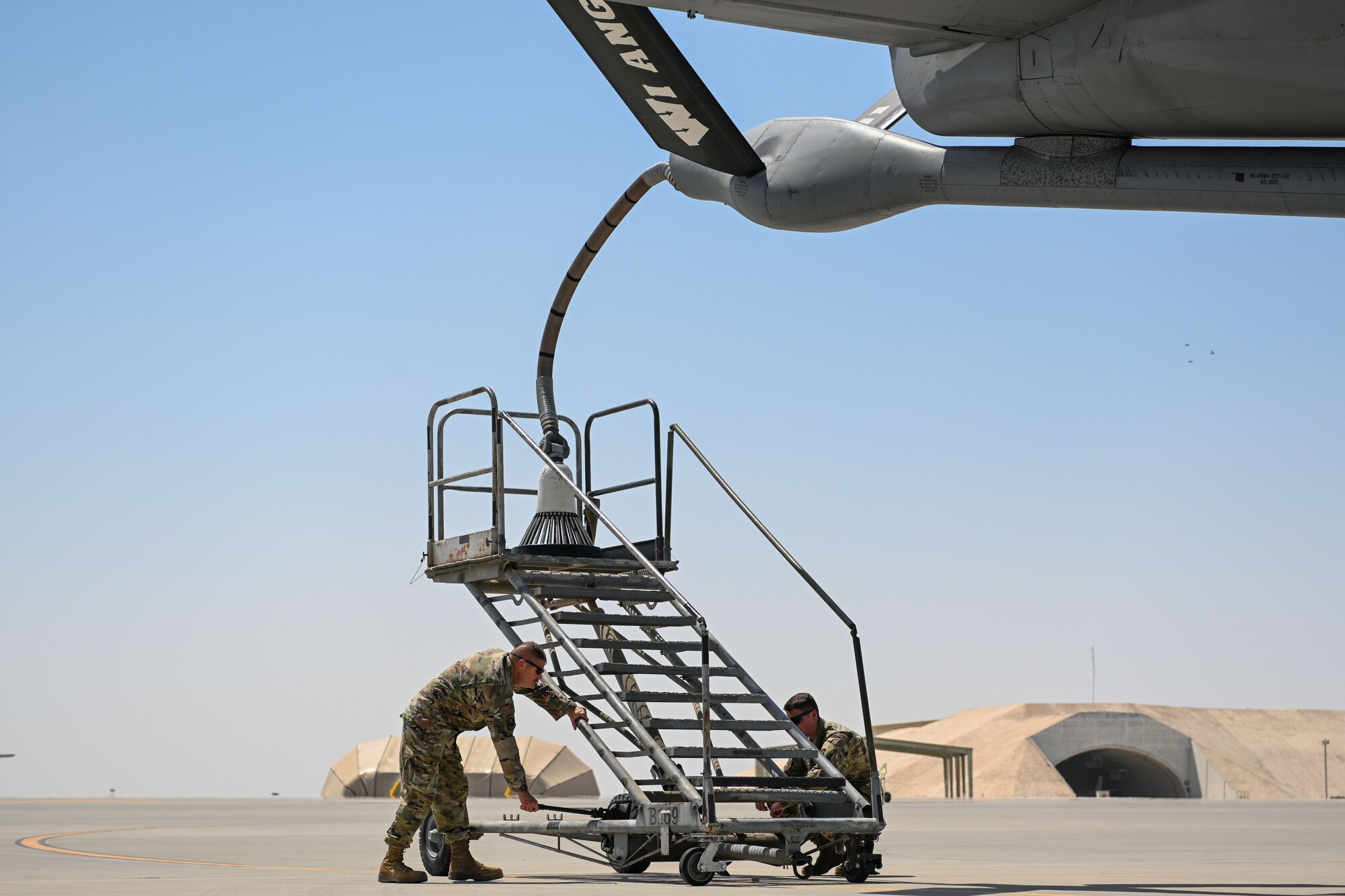Father-son military duo work together