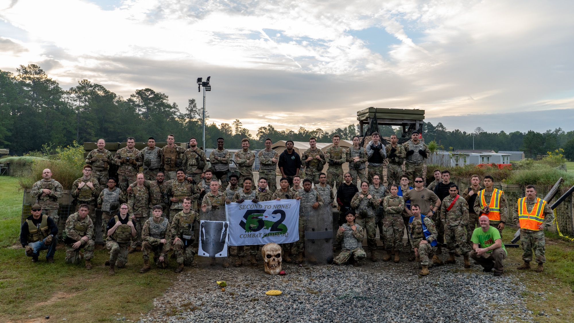 A group photo of the 52nd Combat Communications Squadron