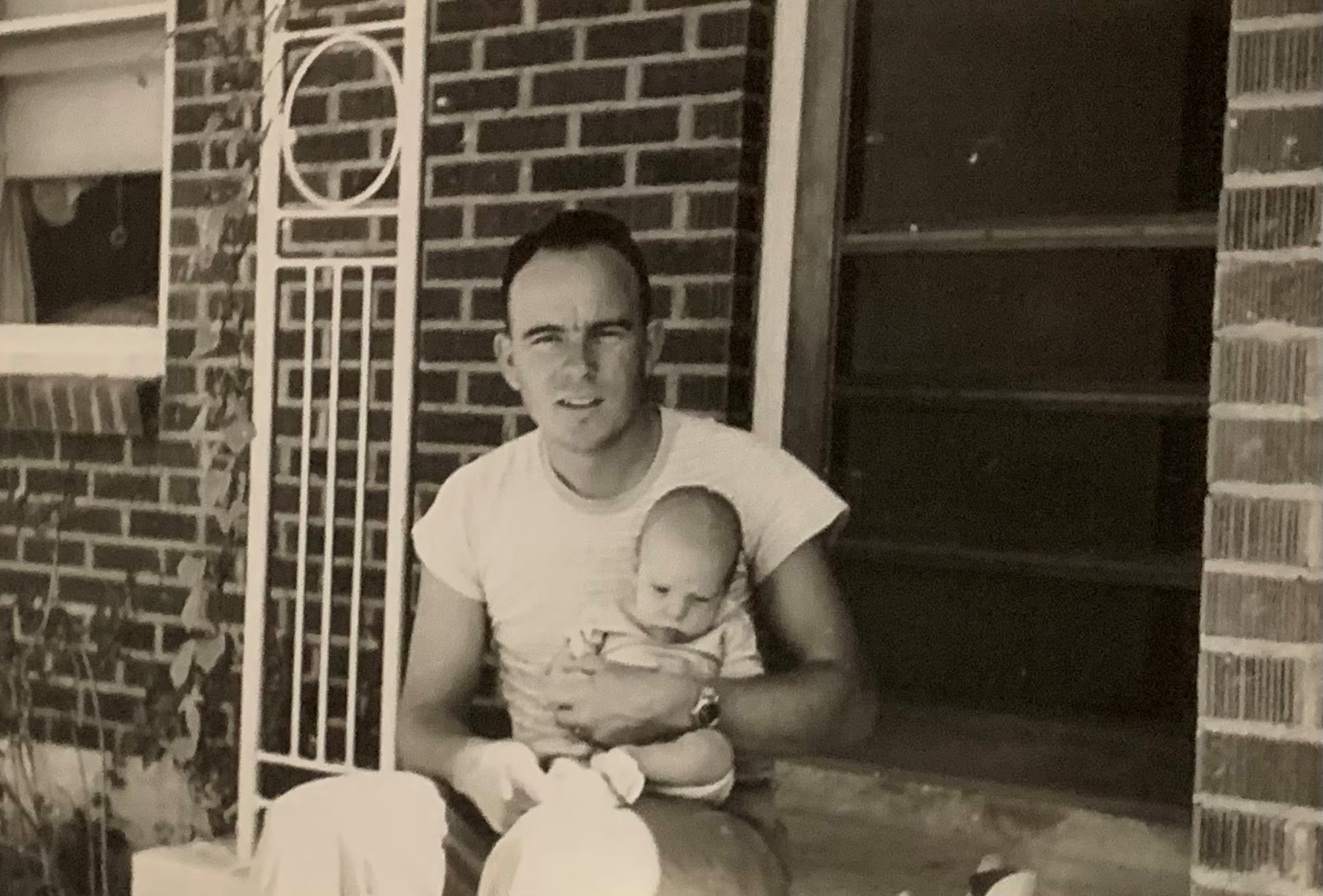 A photo of Maj. Richard McGhie Jr. and his son Jeff Richard McGhie. Richard McGhie Jr. tragically went missing after a training mission when Jeff was only a year old. (Courtesy Photo)