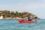 Competitors affiliated with Navy Support Activity (NSA) Souda Bay, NATO and Hellenic armed forces take part in a 4-kilometer kayak as part of the 21st Eco-Challenge event hosted by NSA Souda Bay and organized and executed by the Morale, Welfare and Recreation team on Oct 5, 2024.