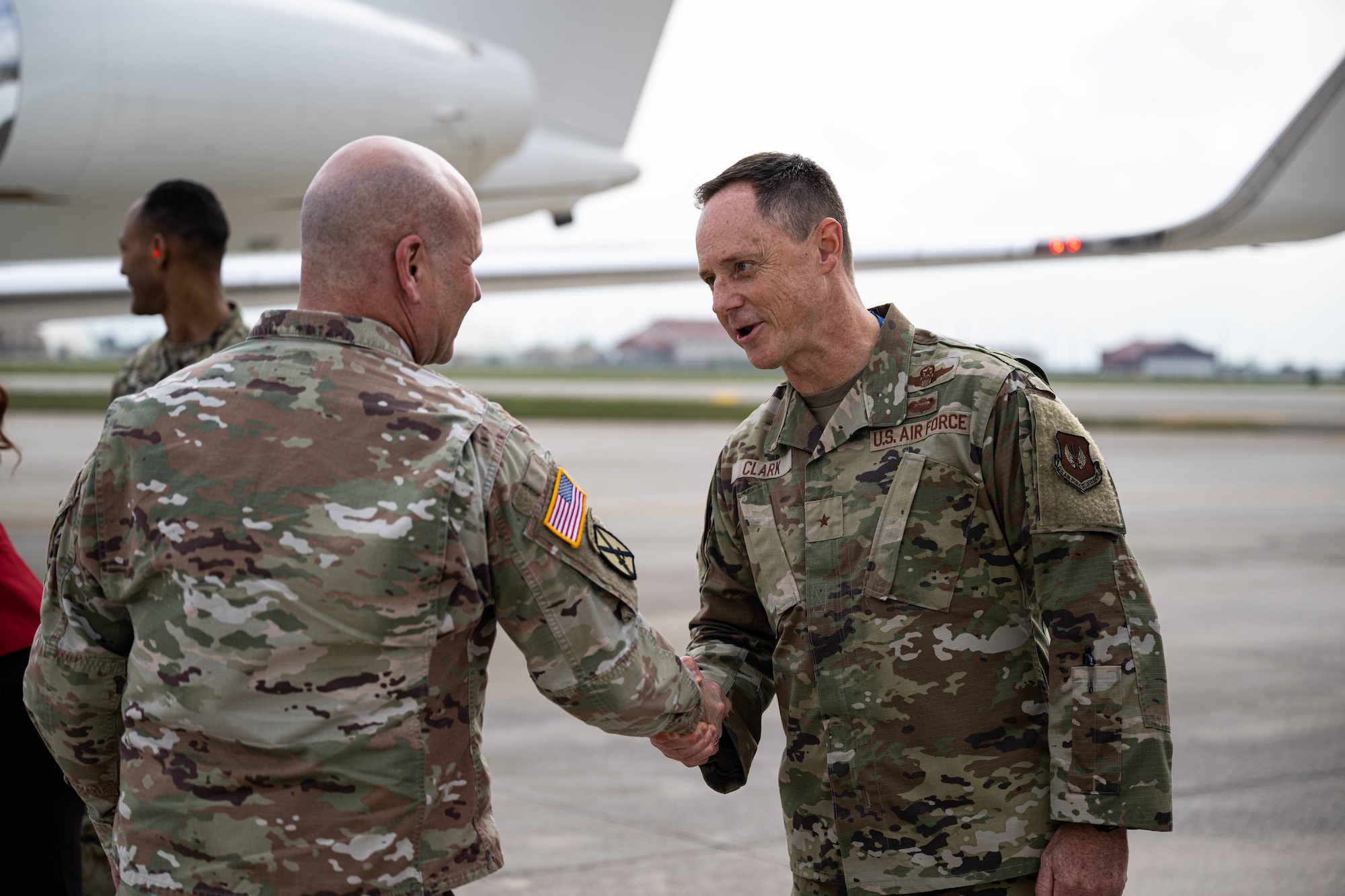 U.S. Army Gen. Christopher Cavoli, commander, U.S. European Command and Supreme Allied Commander Europe, arrives at Aviano Air Base.