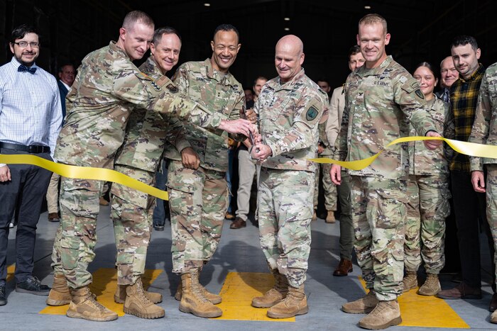 Ribbon gets cut.