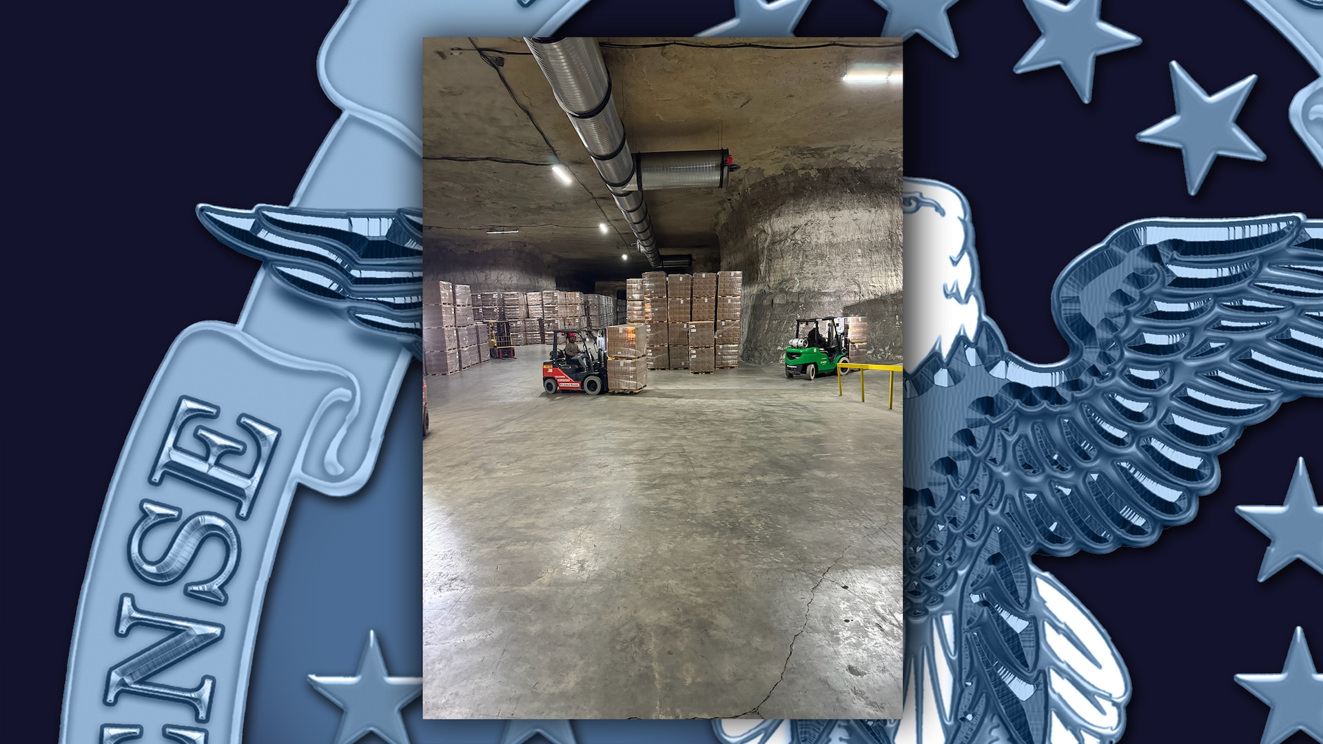 Supplies in a warehouse