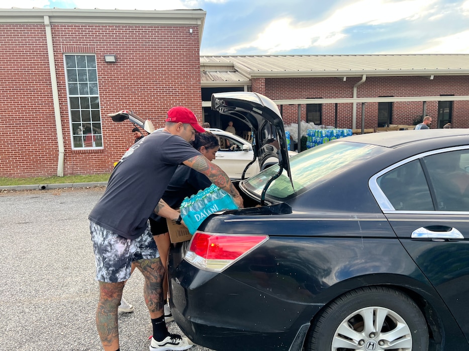 Airmen prepare hurricane recovery items