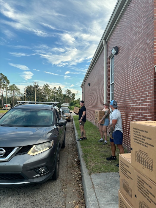 Airmen prepare hurricane recovery items