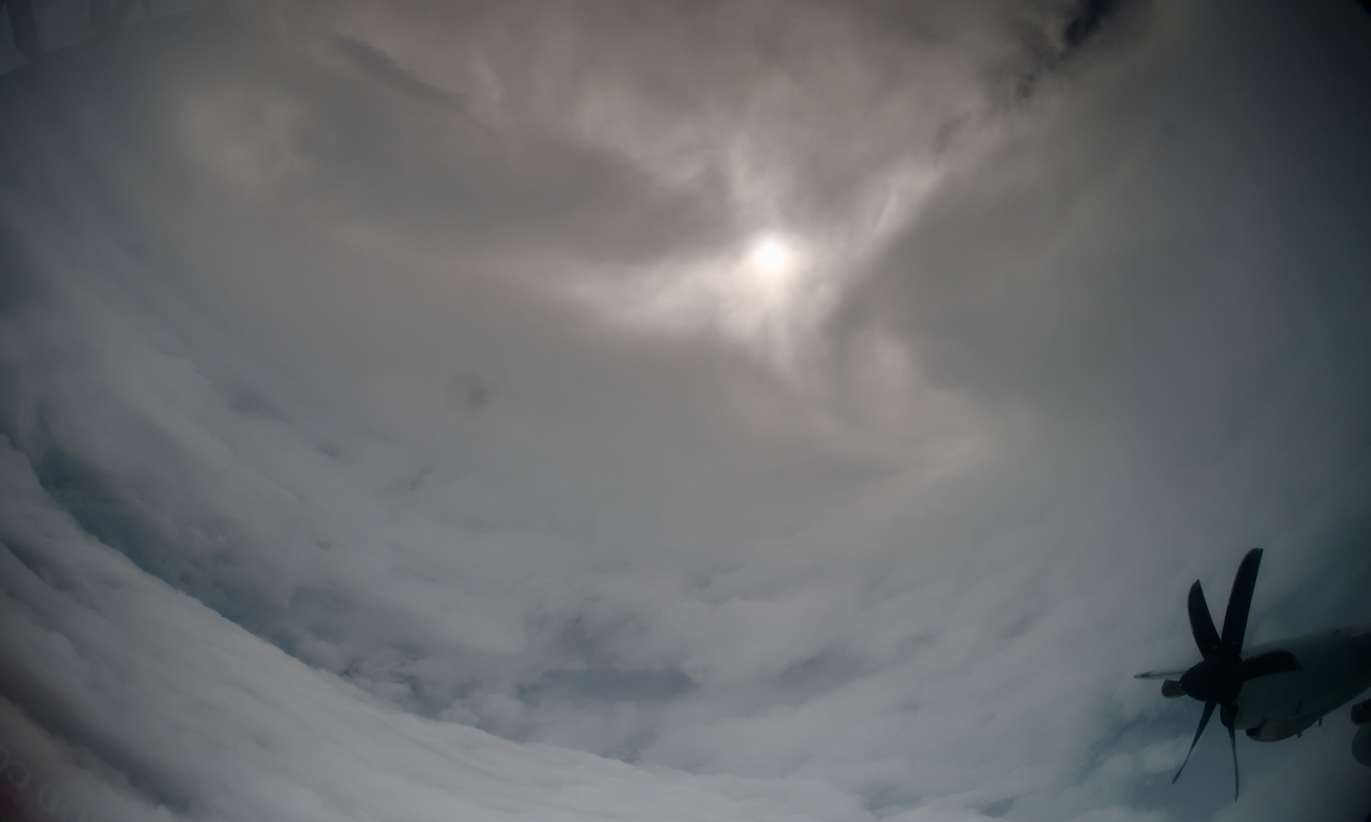 eye of hurricane Milton.