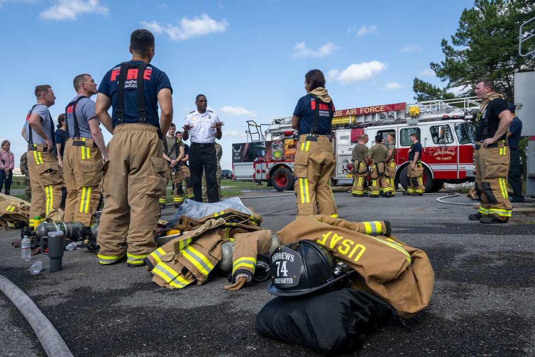 People listen to debrief