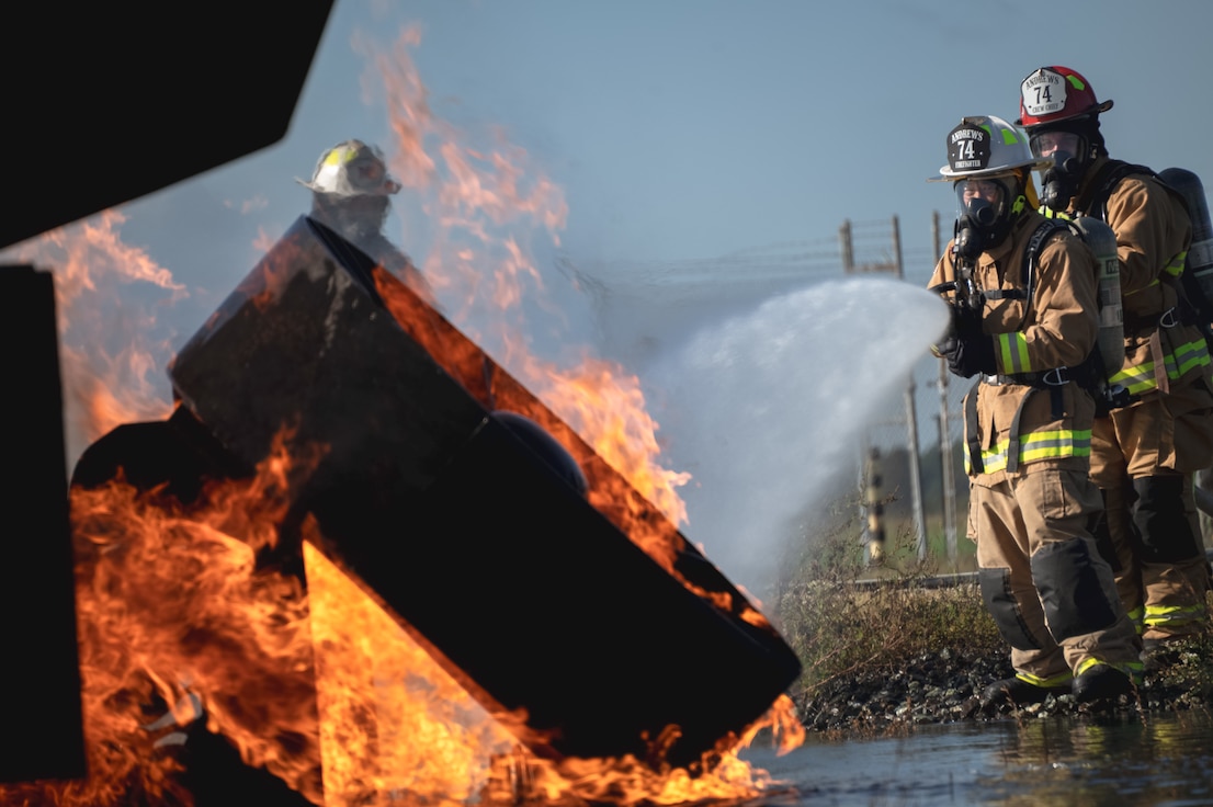 Firefighters put out fire