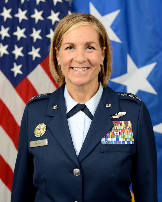 This is the official portrait of Lt. Gen. Jennifer M. Short.