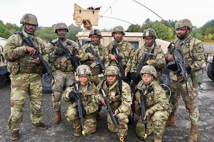 Participants in the District of Columbia Army National Guard’s Junior Leaders Course stand for a photo during the field training exercise (FTX) portion at Camp Dawson, West Virginia, on Sept. 25, 2024. This was the DCARNG’s second Junior Leaders Course and was established to grow and empower the DCANG’s next generation of enlisted leaders from within the organization’s ranks.