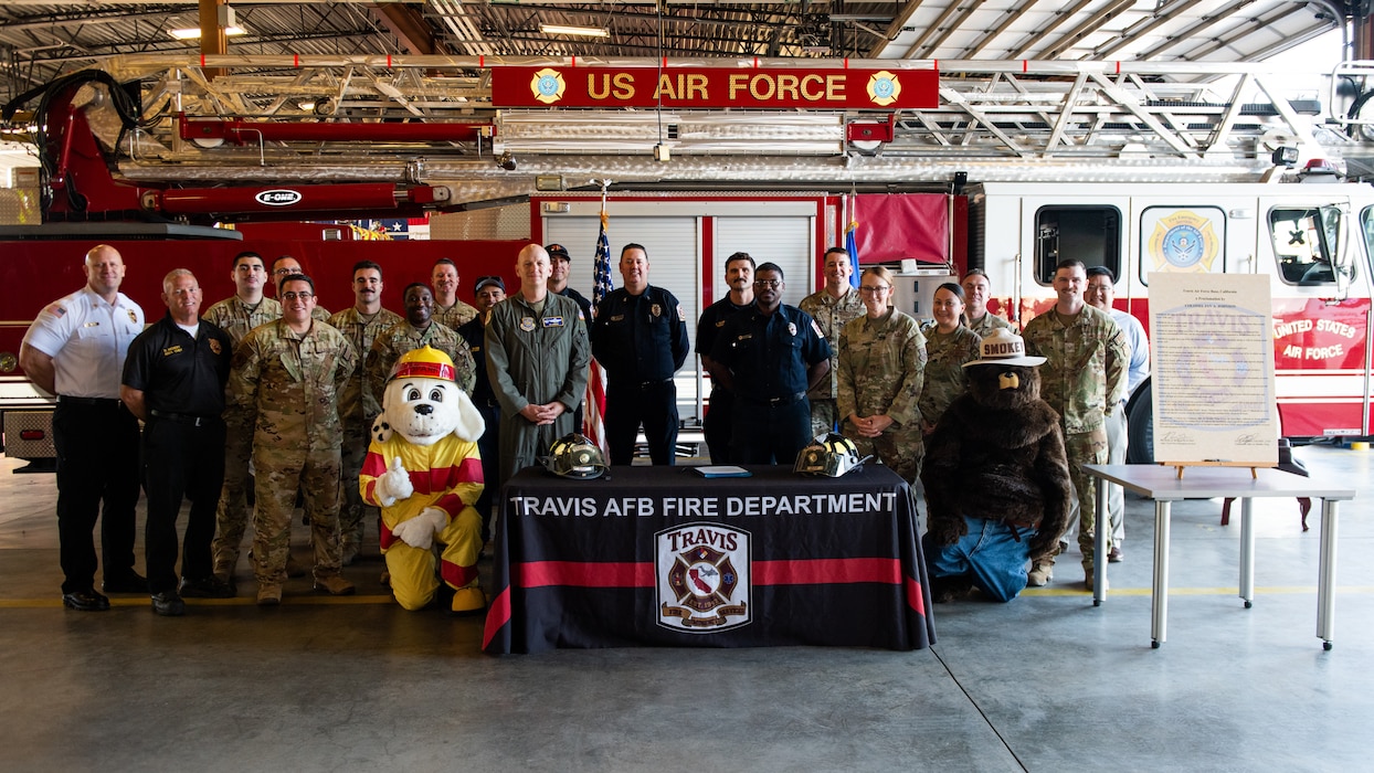 Group photo of the fire department