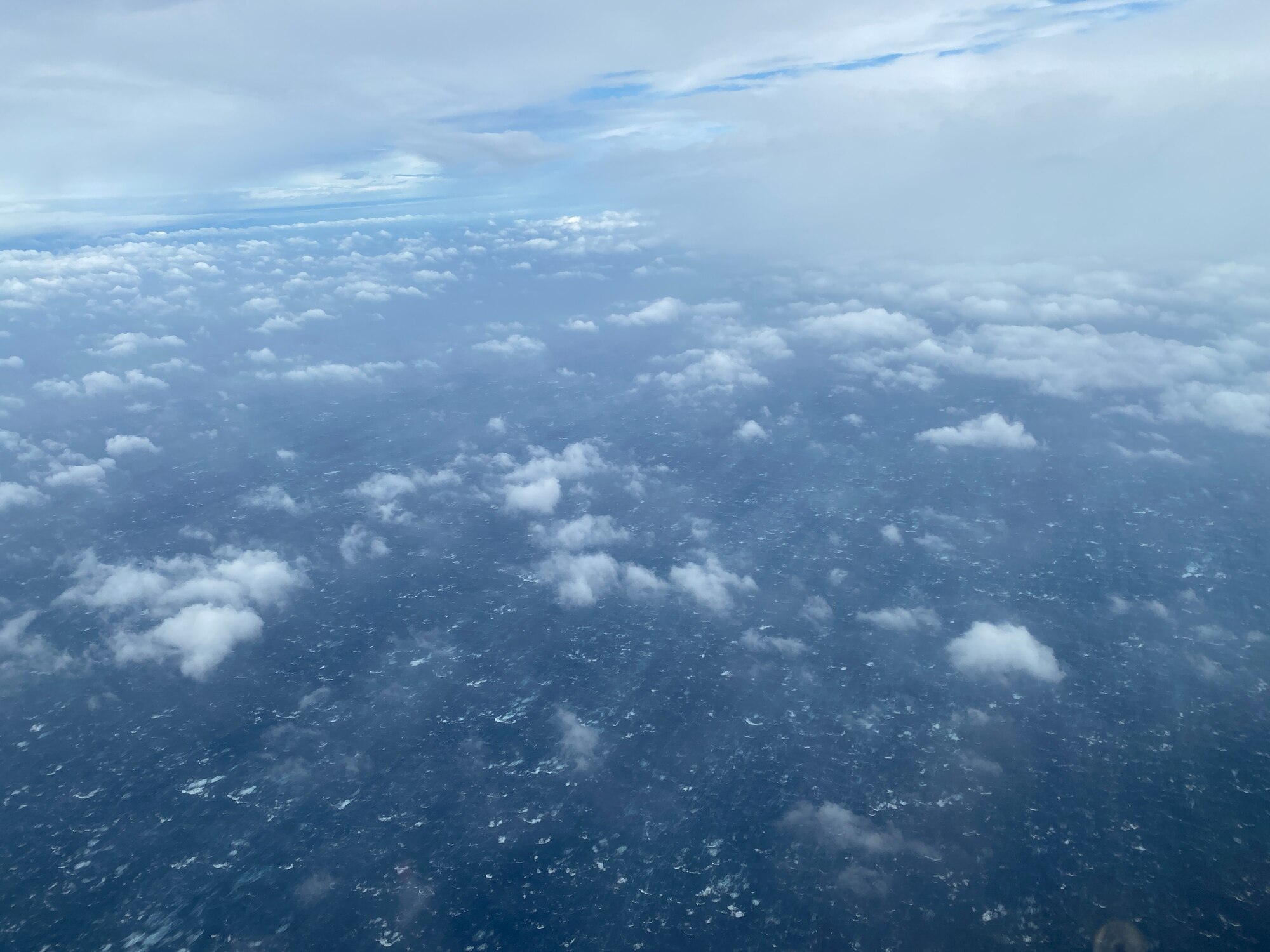 sea surface from Hurricane Milton weather recon mission