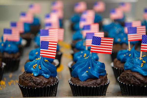 Portsmouth, VA (Oct. 10, 2024) A cake made by the Naval Medical Center Portsmouth (NMCP) Galley to celebrate the U.S. Navy's 249th birthday. The U.S. Navy was established Oct. 13, 1775, and is celebrated every year at commands throughout the U.S. Navy. (U.S. Navy photo by Mass Communication Specialist 2nd Class Thomas Boatright)