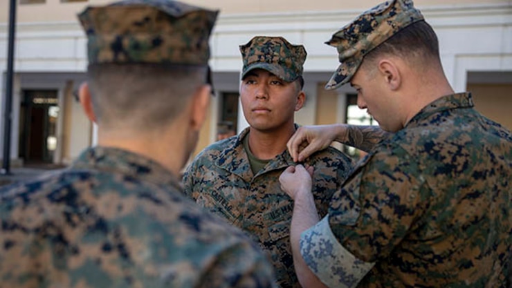 Marine gets promotion