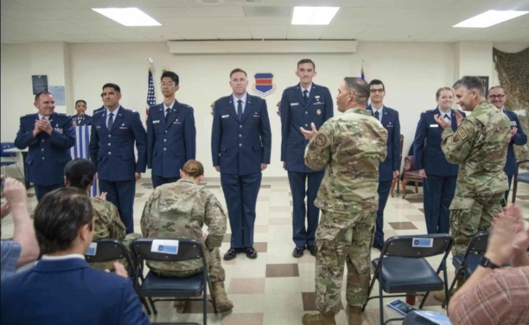 The 55th Dental Squadron held a ceremony for this year’s graduates of the Advanced Education in General Dentistry Residency course at the 55th Medical Group in Bellevue, Nebraska, July 26, 2024.

The AEGD Program board chose six 55th DS dentists to participate in this year’s course to increase their knowledge in all dental specialties and become general dentists.

“The AEGD-1 residency is incredibly rigorous,” said Capt. Christina Siek, 86th Dental Squadron general dentist. “I am grateful to have had the opportunity to learn so much over the last year from some incredible mentors, and to have made connections that will last me the rest of my Air Force career.”

The residents learned how to perform periodontal surgeries, orthodontic procedures, root canals, crowns, and fill cavities throughout the year-long program, which costs $1.1 million annually.

Some bases have dental facilities with less resources and therefore less capabilities, which requires service members to see off base medical providers for complex procedures. The program prepares new dentists to face those challenges and increase the capabilities in environments with less resources.

After graduation, the students went to their next base as providers who are prepared to perform their duties in any capacity, said Tech. Sgt. Kalen Sanchez, 55th DS AEGD noncommissioned officer in charge.

The class graduates were sent to bases in need of general dentists including Dover Air Force Base, Delaware; Air Force Academy, Colorado Springs, Colorado; Whiteman Air Force Base, Missouri; Hill Air Force Base, Utah; Charleston Air Force Base, South Carolina; and Ramstein Air Base, Germany.

“The learning never stops,” said Col. Lee D. Williames, U.S. Strategic Command’s, command surgeon, and guest speaker for the event. “The world is your oyster. Celebrate today, and tomorrow go out and get it.”