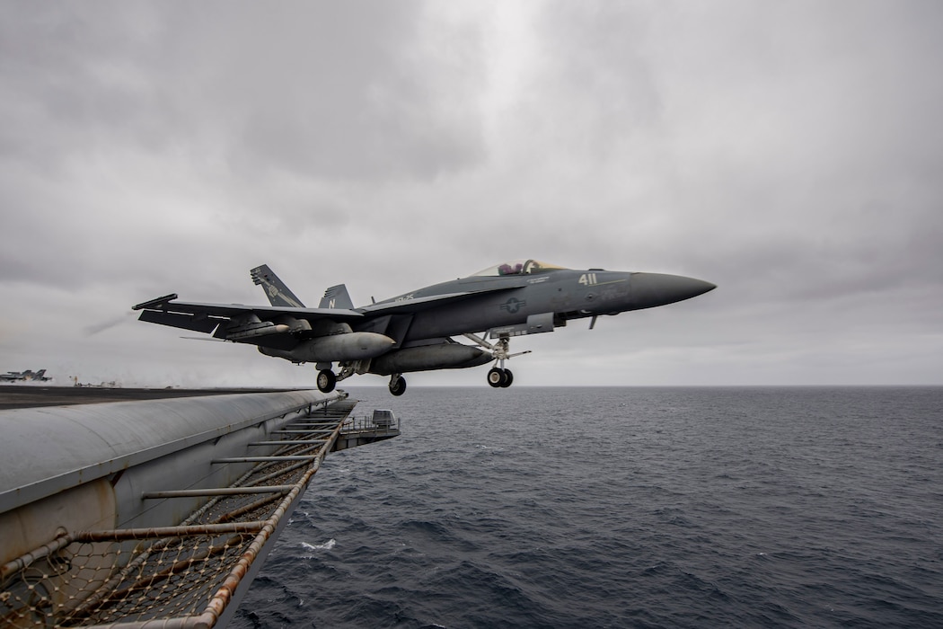 VFA-25 launches from USS Theodore Roosevelt (CVN 71).