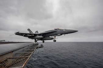 VFA-25 launches from USS Theodore Roosevelt (CVN 71).